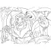 Disney Klassiker 2-in-1 Maxi 4x48-teiliges Puzzle und Malbuch 35x25cm – Lisciani