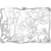 Disney Pinocchio 2-in-1 Maxi 24-teiliges Puzzle und Malset 70x50 cm – Lisciani