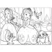 Disney Prinzessin Sofia 2-in-1 Maxi-Puzzle mit 60 Teilen und Malbild 70x50cm – Lisciani