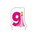 Disney+Prinzessin+Zahlenkerze+9