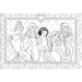 Disney Prinzessinnen 2-in-1 108-teiliges Puzzle und Ausmalbild 50x35cm - Lisciani