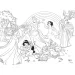 Disney Prinzessinnen 2-in-1 24-teiliges Puzzle und Malset 50x35cm – Lisciani