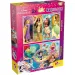 Disney Prinzessinnen 2-in-1 Maxi Puzzle 2x60 Teile und Malbuch 50x35cm – Lisciani