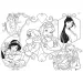 Disney Prinzessinnen 2-in-1 Maxi-Puzzle mit 2x24 Teilen und Malbuch – Lisciani