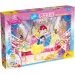 Disney Prinzessinnen 2-in-1 Puzzle mit 250 Teilen und Malvorlage 50x35cm – Lisciani