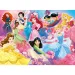 Disney Prinzessinnen Team 2-in-1 24-teiliges Eco Maxi Puzzle und Malset 70x50cm - Lisciani