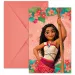 Disney+Prinzessinnen Vaiana 2 Party Einladung mit Umschlag 6er-Set