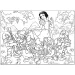 Disney Schneewittchen 2-in-1 Maxi-Puzzle mit 150 Teilen und Malvorlage 70x50cm – Lisciani
