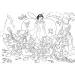 Disney Schneewittchen 2-in-1 Maxi-Puzzle mit 24 Teilen und Malvorlage 70x50 cm – Lisciani