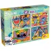 Disney Stitch 2-in-1 Maxi 4x48-teiliges Puzzle und Malset 35x25cm – Lisciani