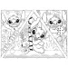 Disney Stitch 2-in-1 Maxi 4x48-teiliges Puzzle und Malset 35x25cm – Lisciani
