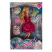 Dream Girl Modepuppe in pinkem Cocktailkleid mit Accessoires 29cm
