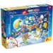 DuckTales: Donald im Weltall 2-in-1 Puzzle mit 108 Teilen und Malbuch 70x50cm – Lisciani