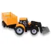 Engineering Truck: Baggertraktor Arbeitsmaschine mit zweiachsigem Anhänger 45cm