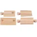 Ergänzungsset für Holzbahnschienen, 4 Stück