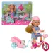 Evi Love: Fahrradpuppe mit Hund in zwei Varianten 1 Stk - Simba Toys