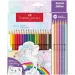 Faber-Castell: Buntstift-Set mit Schloss, 18+6 Stück Packung