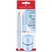 Faber-Castell: GRIP Jumbo Graphitstift-Set mit Radiergummi und Spitzer in Blau