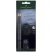 Faber-Castell: GRIP Sparkle 4er-Set schwarze Bleistifte mit Radiergummi und Anspitzer