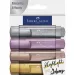 Faber-Castell: Metallic Textmarker-Set 1546 4er-Set