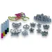 Färbbare glitzernde Schmuck-Schönheitsset mit Tiara und Ohrringen