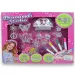 Färbbare glitzernde Schmuck-Schönheitsset mit Tiara und Ohrringen