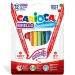 Farbiger Filzstift-Set mit zwei verschiedenen Spitzen, 12 Stück - Carioca
