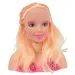 Fashion Girl: Kämmbarer und frisierbarer Puppenkopf mit blonden Haaren, Schminkpalette und Zubehör, 21 cm