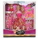 Fashion Girl: Puppen- und Kinderset mit Fahrrad und Zubehör, 28 cm