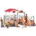 Faunica: Stall mit Pferd und Zubehör - Woodyland
