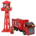 Feuerwehr: Feuerwachen-Set mit Wachturm, Auto und Zubehör.
