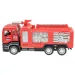 Feuerwehrwagen: Rückzieh-Feuerwehr-LKW in zwei Varianten, 14 cm