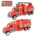 Feuerwehrwagen: Schwungrad-Feuerwehr-LKW in zwei Varianten 26cm