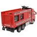 Feuerwehrwagen: Schwungrad-Kran-Feuerwehrfahrzeug mit Licht und Ton 20cm