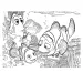 Findet Nemo 2-in-1 Maxi Puzzle mit 24 Teilen und Malbuch 70x50 cm – Lisciani