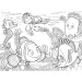 Findet Nemo 2-in-1 Maxi-Puzzle und Ausmalbild, 60 Teile, 70x50cm – Lisciani