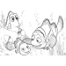 Findet Nemo 2-in-1 Puzzle und Ausmalbild, 24 Teile, 50x35cm – Lisciani