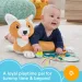 Fischer-Price: Corgie Puppy Wachs-mit-mir Bauchpolster mit Rassel, Beißring und Spiegel - Mattel