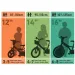 Flappy 14” Kinderfahrrad mit Korb und Puppensitz in Rosa-Weiß – Dino Bikes Fahrrad