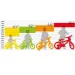 Flappy rosa-weiße Kinderfahrrad in Größe 16 - Dino Bikes Fahrrad