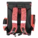 Football schwarz-rot ergonomischer Schulranzen, Rucksack 36x27x14cm - Bambino