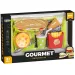 Gourmet-Sandwichbar-Menü mit Tablett
