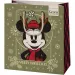 Green Grass Mickey Maus Weihnachtsmittelgroße Premium-Geschenktasche 18x10x23cm