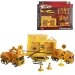 Große Baustelle mit Fahrzeugen, Gebäude und Hubschrauber, 9-teiliges Spielset