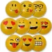 Gummiball mit Smiley-Muster in verschiedenen Varianten, 23 cm