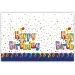 Happy Birthday Kunststoff-Tischdecke – 120x180 cm