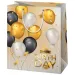 Happy Birthday! exklusive mittelgroße Geschenktasche mit goldenen Luftballons 18x10x23cm