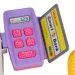 Happy Shopping: Elektronische weiß-rosa Registrierkasse mit Sound und Zubehör 22,5x17cm