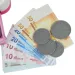 Happy Shopping: Elektronische weiß-rosa Registrierkasse mit Sound und Zubehör 22,5x17cm