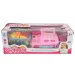 Happy Shopping: Rosa Registrierkasse mit Produkten, Sound und Zubehör 22x10x15cm